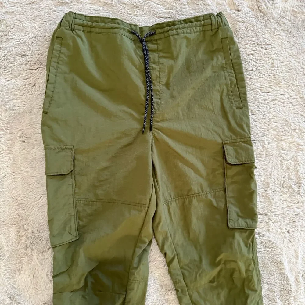 LCKR Olive Green Cargo Jogger Women’s Pants‎ Size L Outdoor Pockets